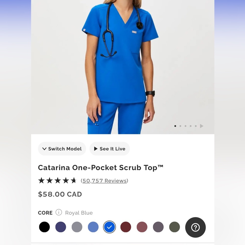 Figs Catarina Top
Royal Blue
Purchased Dec 2024